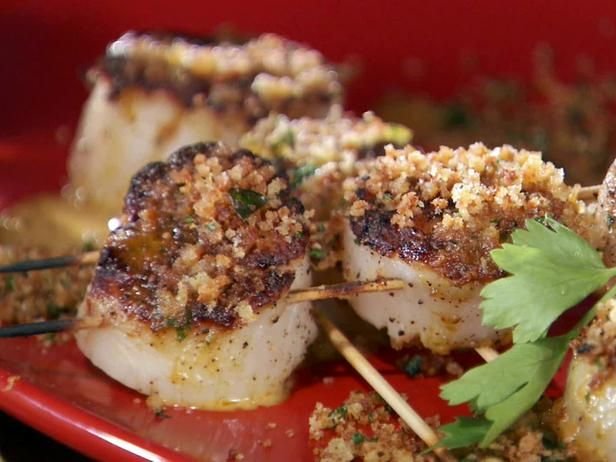 Grilled Sea Scallop Skewers