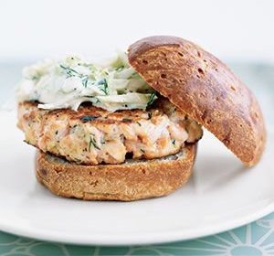 Savory Salmon Burgers