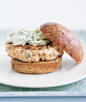 Savory Salmon Burgers