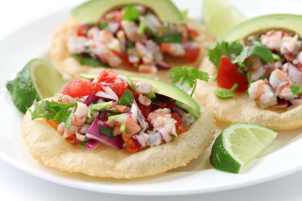 Shrimp Ceviche and Floating Fine Dining