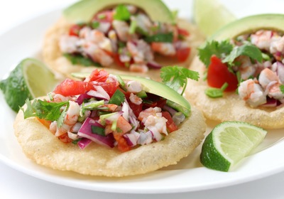 Shrimp Ceviche and Floating Fine Dining