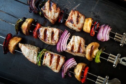 Grilled Fish Kabobs