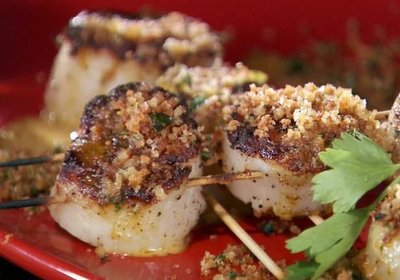 Grilled Sea Scallop Skewers