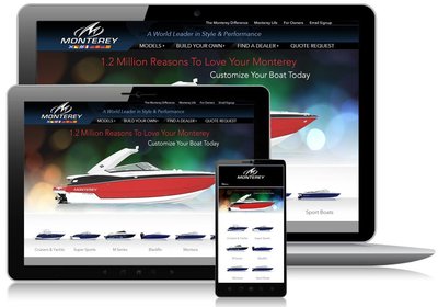 Monterey Boats Releases a New Innovative Website with Responsive Design